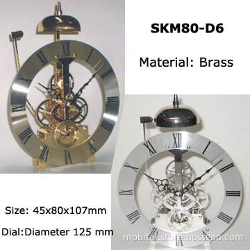 Metal Quartz Skeleton Clock Movement  SKM80-D6